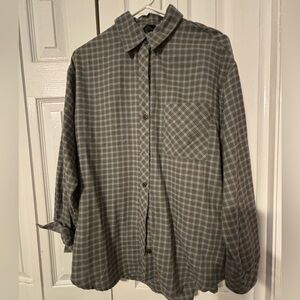 Wild Fable Blue and Brown Plaid Shirt